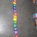 Felt Red Orange Yellow Green Blue Purple Happy Birthday Banner Birthday Decorations for Women Girls Boys Men Pets Handmade Party Backdrop