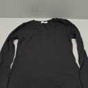 Pure Look Women's Long Sleeve Stretch Cotton Slim Fit Lightweight Basic T-Shirt, Large, Scoop Neck Black