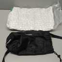 Cooling Pillow Camping Size 1 Pack, Adjustable Bed Pillows for Sleeping, Small Shredded Memory Foam Pillow for Backpacking Hiking, Airplane, Medium Firm Camping Travel Pillow with Washable Cover (Original White (Cooling))