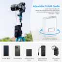JJC Equipment Mounting Strap for Power Bank on Tripod for Long Time Photography,Remote/Off-Camera Flash Holder Strap for Photographer Videographer,Hard Drive/Computer Power/Smartphone Holder Strap