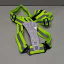 Zacro LED Reflective Vest Running Gear, 5 Lights Colors High Visibility Reflective Running Gear Rechargeable Light Up Running Vest for Walking Running Cycling, Adjustable for Men Women Kids (Bright Green)