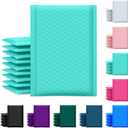 UCGOU Bubble Mailer 6x10 Inch 100 Pack Usable Size 6x9 Inch Teal Poly Padded Envelopes Waterproof Bubble Bags for Small Business Shipping Self Seal Mailing Envelopes for Jewelry Makeup Supplies