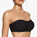OEAK Womens Strapless Bras Push Up Bandeau Bra Non Slip Wireless Supportive Padded Bras Seamless Comfortable Tube Bra size Xl