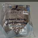 Winter Hat Scarf Gloves Set,Fleece Lined Pom Pom Beanie Hat Warm Knit Long Scarf Touchscreen Gloves Winter Gifts for Women (Brown)