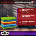 AIDEA Microfiber Cleaning Cloth, 150PK, Microfiber Towels for Cars, Premium All Purpose Car Cloth, Lint Free Rags, Absorbent Towels for SUVs, House, Kitchen, Window, 12"12"