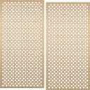 Therwen 2 Pcs 1 x 2 Feet Cloverleaf Aluminum Sheet Gold Cloverleaf Decorative Metal Sheet, 0.04 Inch Thick