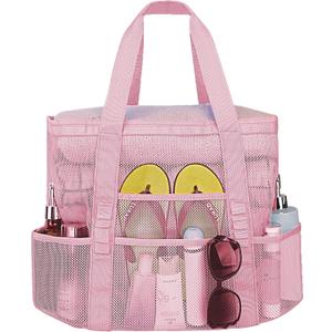 Mesh Beach Bags for Family - Women Beach Tote Bag for Toys, Towels, Travel Vacation Cruise Essentials