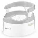 Jool Baby Potty Chair for Toddler Toilet Training - Splash Guard & Back Support (Gray)
