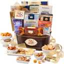 Broadway Basketeers Get Well Soon Care Package Gift Basket. Send Your Get Well Wishes With This Beautiful Display Basket Enjoy the Large Assortment of Sweets and Savory,Perfect for Mom, Dad, & Friends