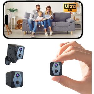 Indoor Camera, 4K Security Camera, Wireless Camera with 100-day Standby Time, Real-Time Recording, AI Motion Detection, Support Cloud & TF Storage, Auto Night Vision, Cameras for Home Security