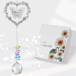 50th Birthday Gifts for Her Him, Happy 50th Birthday Suncatcher for Women Men, Thoughtful 50 Bday Crystal Ornament for Mom, Dad, Grandparents, Sister, Turning 50 Year Old Rainbow Marker