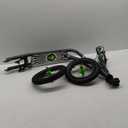 Mongoose Expo Kick Scooter, BMX-Style Handlebar & Brake Cable Rotor, Wide Foot Deck for Kids Youth Boys Girls Ages 6 and Up, Rear Axle Pegs, 12-Inch Air Tires, and Max. Weight of 175 lbs. (Green/Grey)