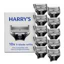 Harry's Original Razor Blades for Men - 10 Count - Premium Razor Blade Refill Cartridges - German Engineered