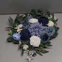 Wedding Arch Flowers Set of 2, Artificial Flowers for Decoration for Wedding Ceremony Backdrop, Wedding Floral Arrangement for Arch, Wedding Welcome Signs, Reception Decor (Dusty Blue)