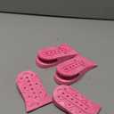 Two Layers 2" Height Adjustable Breathable Increase Taller Shoe Insole Lift Air Cushion Invisible Height Increase Half Elevator Heels Inserts Shoe Pads for Women Men (Pink)