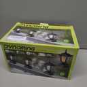 Dynaming Solar Flame Post Lights Outdoor, Solar Powered Lamps Fence Post Cap Lights, Flickering Flame LED Lantern Decorative Waterproof for Garden Deck Patio, Fit 4x4, 5x5 or 6x6 Wooden Posts, 6 Pack (Black)