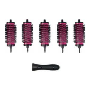 LIGICKY Blowout Brush Set with 2.0 Detachable Barrels Round Brushes Hair Styling Tool, 1 Handle 5 Barrels, Medium
