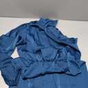 Women's Satin Long Sleeve One Shoulder Mini Dress Silk One Sleeve Turtle Neck Cut Out Cocktail Short Dress for Women Size XL Blue