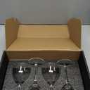 GIHOP Nick and Nora Cocktail Glasses, 5.8Oz Hand Blown Martini Glasses Set of 4, 100% Lead-Free Crystal Coupe Glassware, Small Cocktail Glasses for Manhattan, Cosmopolitan, Espresso with Gift Box