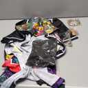 80s 90s Outfit for Women, Unisex Hip Hop Costume Baseball Jersey Shirt Yoga Pants Bucket Hat Gold Chain Rapper Accessories M