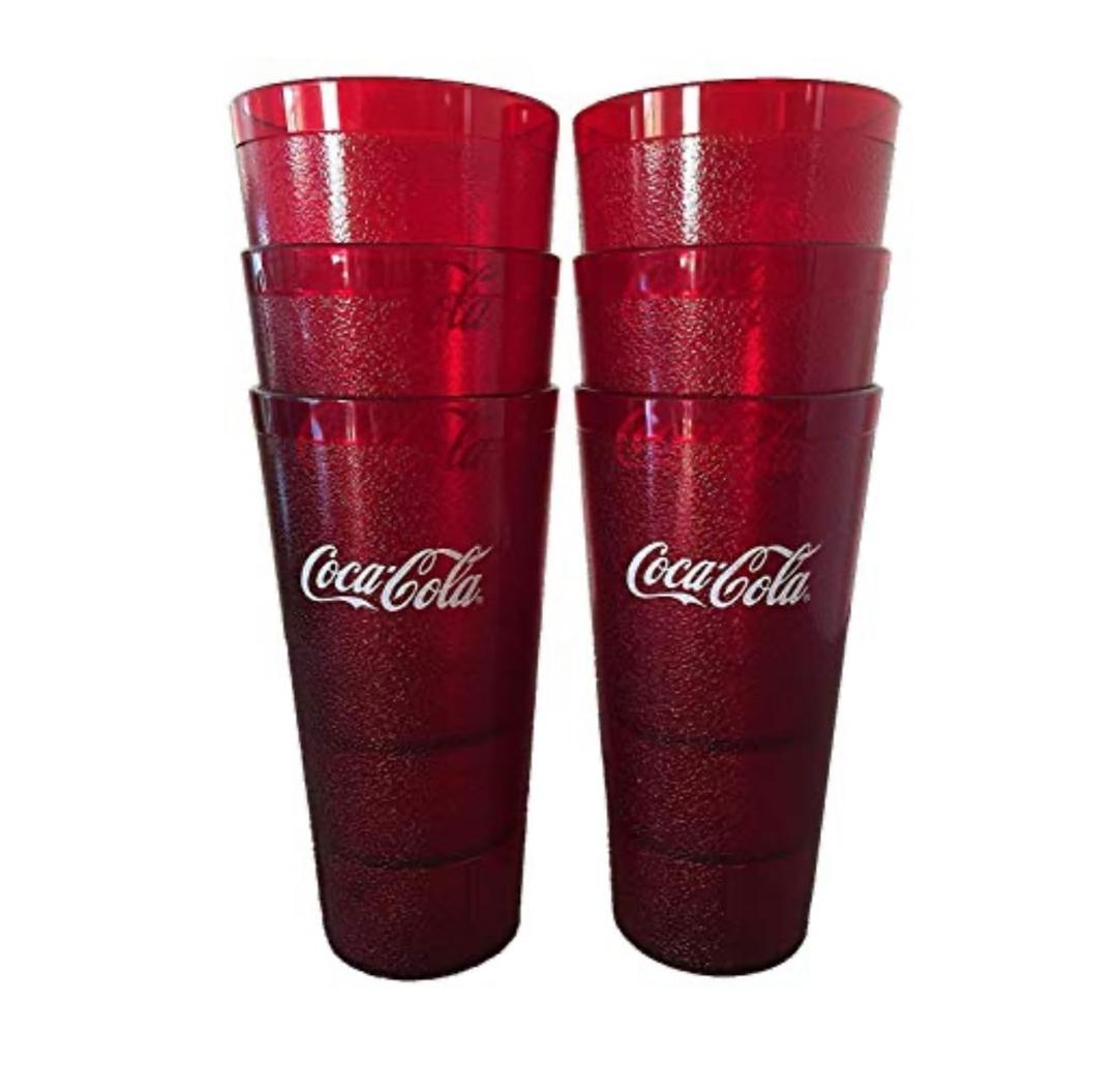 Supply Depot coca cola Restaurant Red Plastic Tumblers 18 Pack