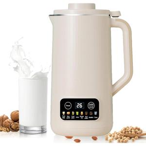 Multifunction Nut Milk Maker, 600ML Vegan Nut Milk Machine with 12H PreSet/Auto Clean/Keep Warm Function and 10 Blades, Dry Beans Making Directly Without Filtration, for Almonds Oats Soybeans (White)