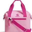 GLORIEROO Pastel Lunch Box Women | Insulated Waterproof Leakproof Lunch Bag Cooler | Adjustable Strap | BPA-Free