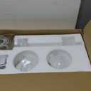 YHTlaeh New Bathroom Vanity Light Fixtures Brushed Brass Milk White Globe Glass Shade 4 Lights Modern Wall Bar Sconce Over Mirror