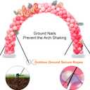 Chamvis Balloon Arch Kit, 9FT Height & 10FT Width Adjustable Balloon Arch Stand Frame Garland Stand: Wedding Baby Shower Birthday Photo Backdrop