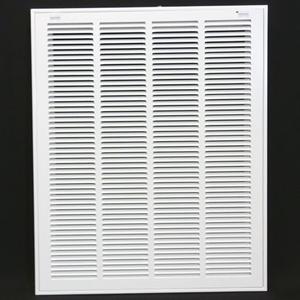 HVAC Premium 26 x 20 Duct Opening Steel Return Air Filter Grille, for 1-inch Filter, Removable Door, Flat Stamped HVAC Vent Cover Grille, Outer Dimensions 28.5 x 22.5
