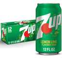 7UP Lemon Lime Soda, 12 fl oz cans, 12 pack (EXP 03/27/26)