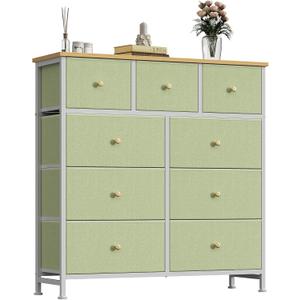 OLIXIS 9 Drawer Tall Dresser for Bedroom, Closet Organizers and Storage, 11.8"D x 39.6"W x 39.4"H