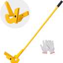 VEVOR Pallet Buster Tool with 41 Handle, Carbon Steel Heavy Duty Deck Wrecker Pry Bar Puller Wood Pallet Tool Breaker Pry Bar Puller, Articulating Pivot-Action Head