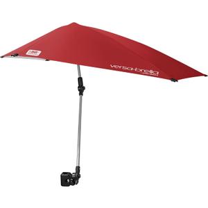Sport-Brella Versa-Brella SPF 50+ Adjustable Umbrella with Universal Clamp (Firebrick Red)