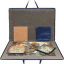 Lavievert 1500 Piece Jigsaw Puzzle Board with Padded Cover, Portable Case with 6 Sorting Trays & Detachable Board, Puzzle Caddy Storage Saver with Non-Slip Surface for Adults