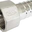 1-1/4"(32mm) Barbed Hose x 1-1/4" NPT Female Barbed Hose Fittings 304 Stainless Steel Home Brew Fitting