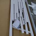 Novilla 18 Inch Queen Bed Frame with Headboard, White Metal Platform Bed Frame, Queen Size Bed Frame No Box Spring Needed, Easy Assembly