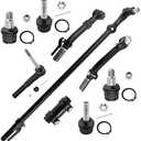 BOXI (Set of 9) Front Suspension Ball Joints Tie Rod Kit Fit for Ford F-250 F-350 Super Duty 4WD 2005-2015 2016 | Excludes Extended Axle Models | K80026 K8607T DS80749 ES80755 ES80754 ES3420S DS300008.   Missing Parts.