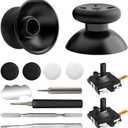 Replacement Kit for Meta Quest 3 Controller and 0culus Quest 2 Controller(13-in-1), DUXICEPIN Joysticks, Thumbstick, Screwdriver, Tweezer & Pry Tool-Ultimate Meta Quest 3 Controller Accessories (Black-13-in-1)
