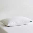 Three Geese White Goose Feather Down Pillows Queen Size Set of 1-100% Cotton, Medium Firm,Soft Support