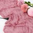 10 Pcs Dusty Rose Cheesecloth Table Runner 10FT, Gauze Table Runner for Wedding Reception Sheer Bridal Shower Birthday Party Boho Table Decoration, Rustic Romantic Wedding Runner