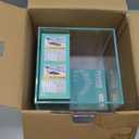 Ultra White Glass Betta Aquarium Starter Kits 1.5 Gallon Small Fish Tank, Betta Fish Tank with LED Light, Power Filter, 4mm Glass