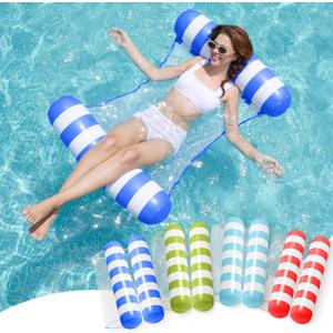 SLOOSH Hammock Pool Floats Adults, 4-in-1 Multi-Purpose Inflatable Pool Floaties PVC Water Hammock Lounge Floaties