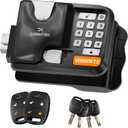 RV Keyless Entry Lock - 10 Digits V2.0 | Secure RV Door Lock Keyless Entry w/ 2 Inside Latches | Travel Trailer Door Lock Replacement w/ 2 Fobs, 4 Unique Keys | Only Fit 3.75" x 2.75" Lock Hole