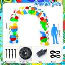 Shappy 9ft Beach Ball Inflatables Arch Summer Outdoor Decorations Build in LED Lights Summer Inflatables Arch Yard Decoration for Pool Beach Garden Lawn Party Decor, No Assembly Required