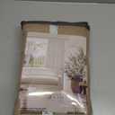 Light Brown Pinch Pleated 100% Blackout Linen Bedroom Curtains 96 Inch Length Double Layer Pleat Curtains Ring Hooks Back Tab Black Out Room Darkening Drapes 96 Inches Long Living Room Copper Coffee (40"W x 96"L (Pack of 2))