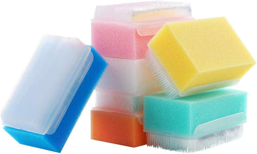 Wellgler's OT Sensory Brush,Autism Sensory Brush for Therapy,Surgical Scrub Brush,Bbaby Sponge for Bathing, Cradle Cap Brush (12Pack)