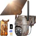 usogood Cellular Trail Cameras Live View Solar Powered, 360° Deer Cameras Game Cameras That Send Pictures to Cell Phone, Night Vision, Motion Activated, IP66 Waterproof, Include SIM Card (Only in US)