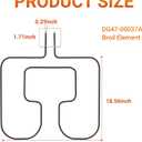 DG47-00037A Range Broil Element fits for Samsung Electric Freestanding Range Oven Baking Element Replaces AP4342874 2087536 PS4240835 Oven Heating Elements
