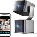 Dual Lens Security Camera Indoor 5G/ 2.4G WiFi, 2.5K Pet Camera with Pan Tilt for Home, Baby Monitor, AI Tracking, Color Night Vision, 2-Way Talk, No Dead Zone, 355° View, Alexa/ Google